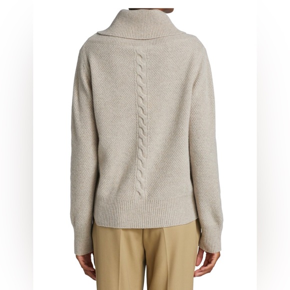 MAX MARA NETTARE LUXE CASHMERE PULLOVER SWEATER NEUTRAL COWL NECK WOMEN SZ SMALL - Picture 5 of 16